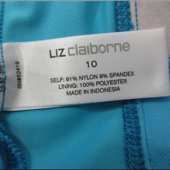 Liz Claiborne SKY BLUE halter bathing suit 👙 - Picture 7 of 8